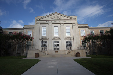 Front exterior of Ed Landreth Hall