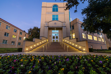 Front exterior of Erma Lowe Hall