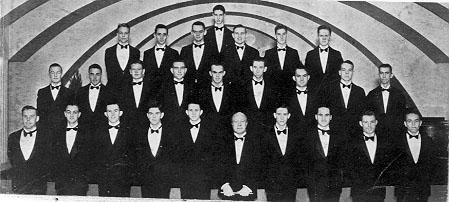 1936 TCU Glee Club, dressed in tuxedos
