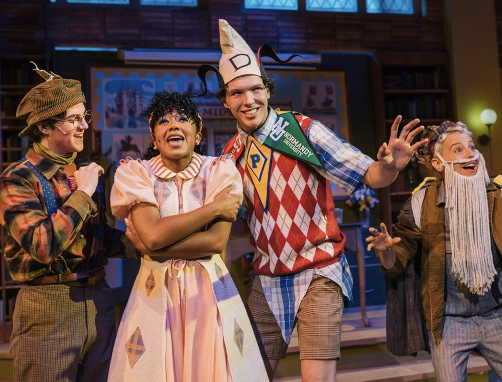 Four characters from "Once Upon a Mattress" take center stage