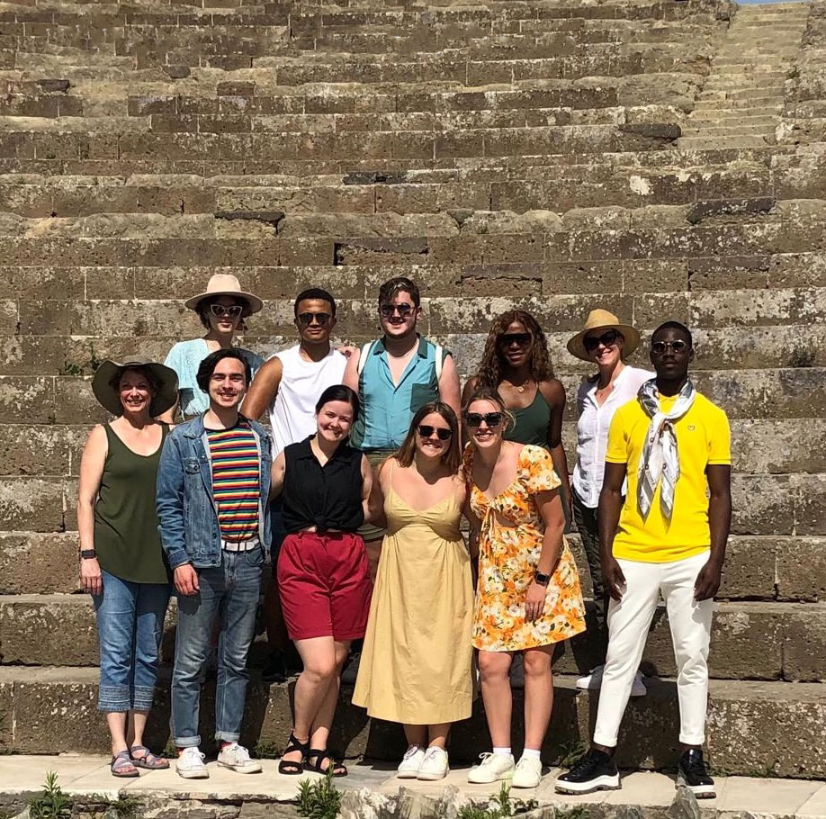 Rome group of students